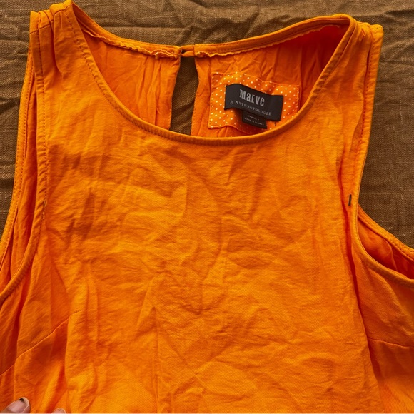 Maeve by Anthropologie Tiered High/Low Ruffled Prairie Summer Dress Size XSP - Picture 4 of 7